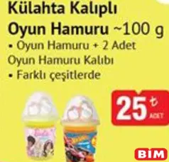 KÜLAHTA KALIPLI OYUN HAMURU 100 G
